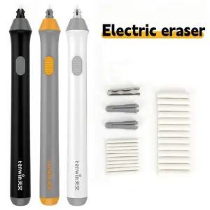 Electric Eraser, 1 Set Student Eraser with Replacement Refills, Automatic Eraser, Drawing Eraser, Multifunctional Stationery, Stationery Supplies, Battery Not Included, Stationery Office Supplies