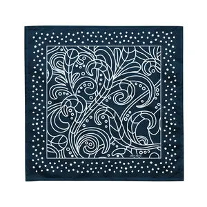 J+N Vintage White on Indigo Bandana Fashion Scarf