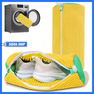 2pcs Reusable Laundry Shoe Washing Bag, Durable Zipper Shoes Removable Washing Bags, Shoe Storage Bag, Laundry Tools & Accessories for Home Laundry Room, Laundry Room Organiser, Laundry Products