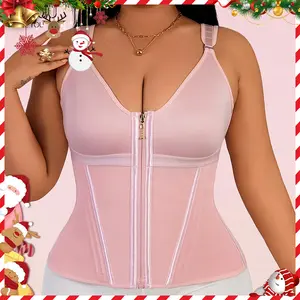 BBEUU Waist Shapewear for Women with Bra Tummy Control Girdle Workout Shapewear with Adjustable Shoulder Strap