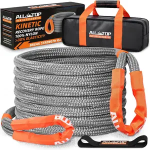 Kinetic Recovery Rope - 1in x 30ft - 48,000 Lbs - Gray