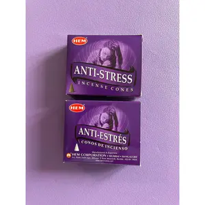 Hem Incense Cones 2 Boxes 10 Cones Anti-Stress total 20 cones