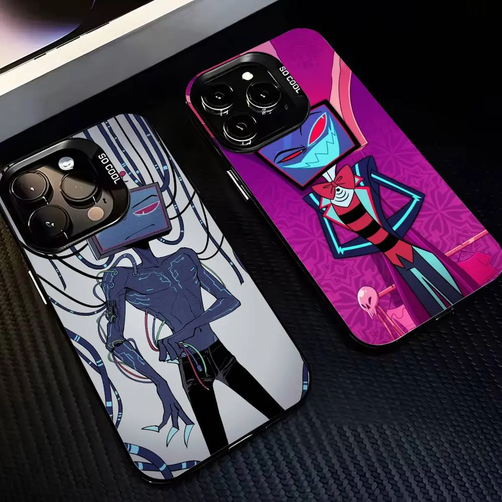 H-Hazbins H-Hotels Villain Vox-S Phone Cases For iPhone 17 16 15 14 13 12 11 Promax Pro Air Plus Black Mattle Shockproof Cover Protection Gifts For Christmas Halloween Birthday