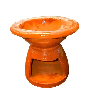 Medium Mexican Terracotta Handmade Anafre for Cooking - Ideal for Home Kitchen - Cookware - Pots