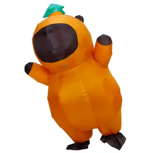 Capybara Costume for Adult, Funny Inflatable Costumes Blow up Suits for Party Cosplay Halloween Costumes Women Men(Brown)