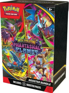 Pokémon Trading Card Game Mega Evolution 2 Phantasmal Flames Booster Bundle 6 Packs Inside for Collectors