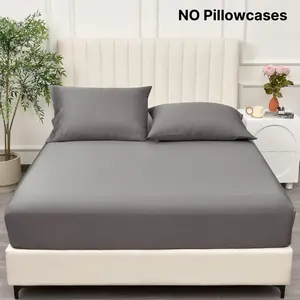 PHF Cooling Fitted Sheet with Deep 16" Pocket, 100% Viscose from Bamboo Sheet, Soft, Breathable, 1 count No Pillowcases