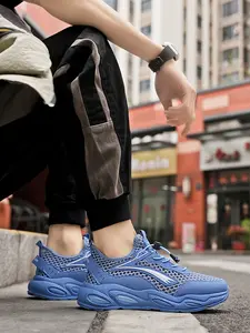 Sandals men's summer outdoor wear hollow breathable anti slip waterproof thick soled casual shoes men's beach sports beach shoes