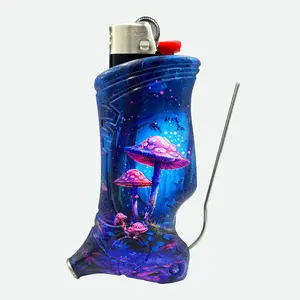 Toker Poker - Bic Lighter Case Multi Tool - Shroomies BIC - All Inclusive Tool for Camping and Other