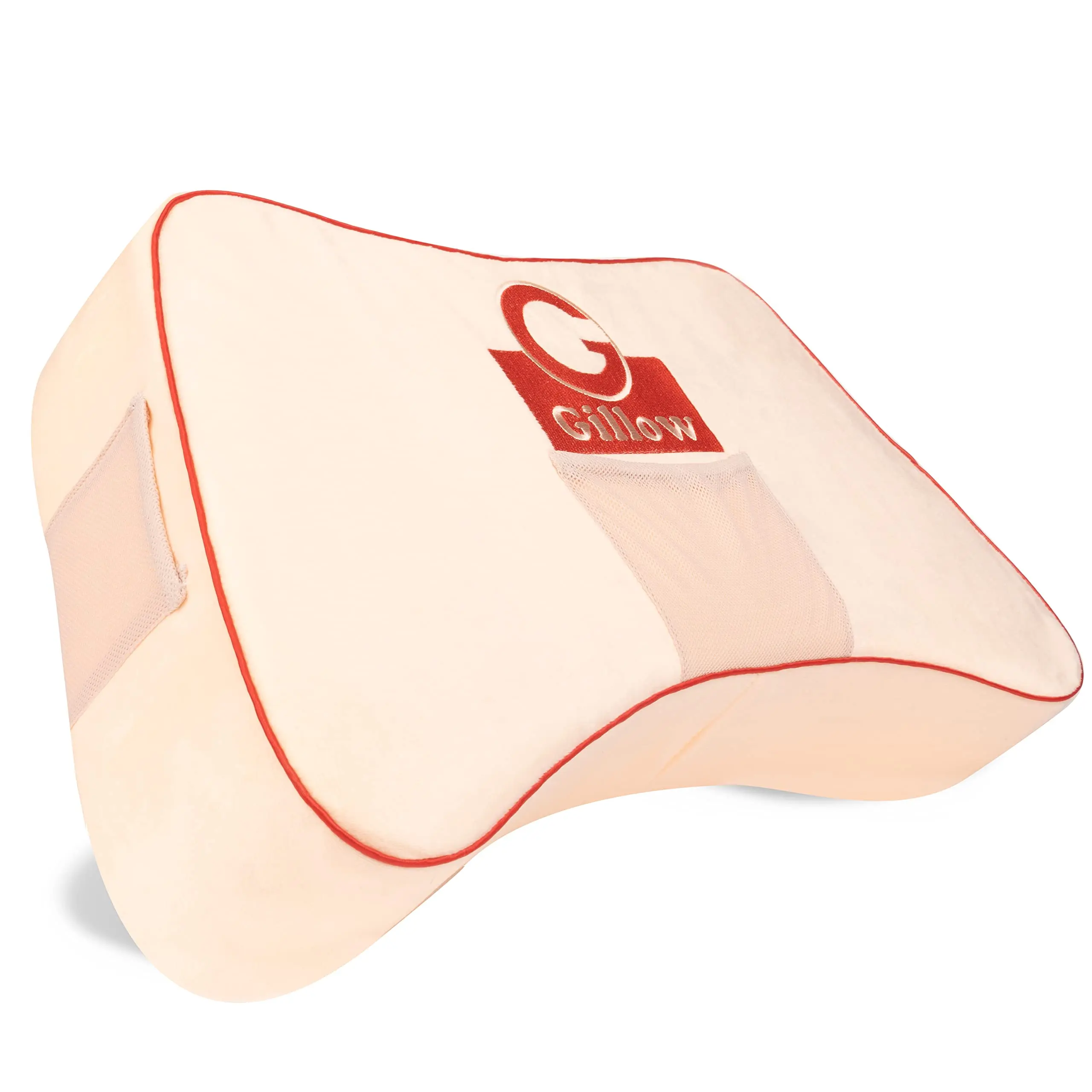 Gillow - Gaming Pillow  (Off White and Red)