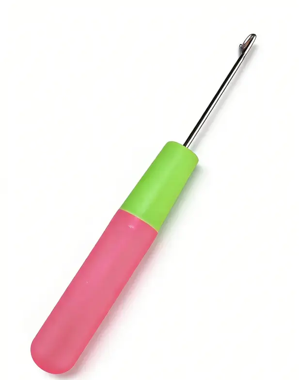 Gift-QTHAIR 0.5mm Double-ended Crochet Hook Specially Designed for Wigs and Hair Extensions Highly Efficient for Weaving and Splitting Gentle on Hair Strands A hand-crocheting Tool