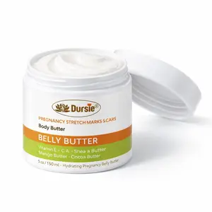 Pregnancy Stretch Mark Cream – Belly Butter for Pregnant Women & Postpartum – Hydrating Tummy Cream with Vitamin E, Shea & Cocoa Butter – Moisturizing Skin Support for Belly, Hips & Thighs – 5 oz Maternity Supplies