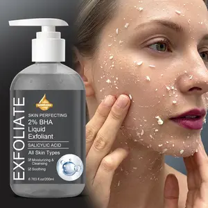 200ML 2% Bha Exfoliant Facial Cleanser, Exfoliating Cleanser, Salicylic Acid & Collagen Peptide Complex, Hydrates & Soothes Skin, Radiant Smooth Skin Everyday, Daily Cleanser, Soothing, Exfoliate, Cleansing