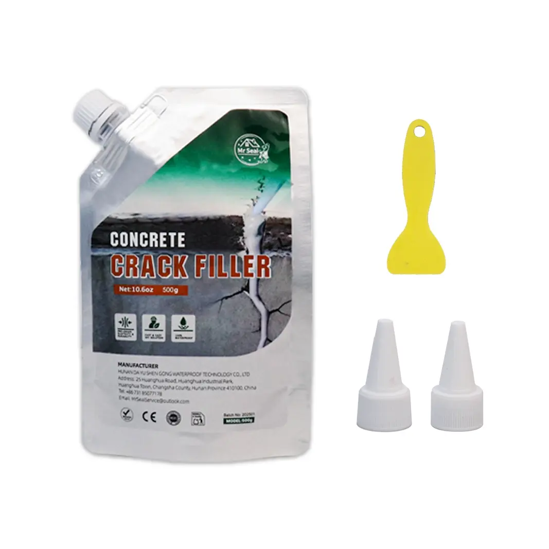 Concrete Crack Filler 500g/2kg, High-Strength Waterproof Concrete Repair Sealant for Wall and Floor Cracks, Durable Finish