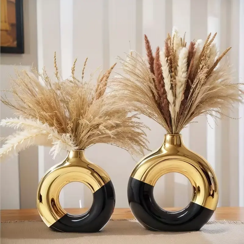 Modern Boho Vases for Home Decor, Perfect for Living Room Coffee Table, Decorative Flower Vase, Modern Ceramic Vase, Cylinder Vases, Decorative Vase Set, Decorative Flower Vessel