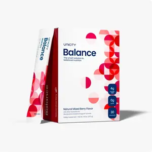 Unicity Balance Mixed Berry – 1 Box (30 Packets) | Berry Fiber Drink Mix
