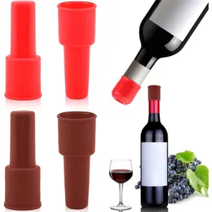 Stopper,4pcs  and Unbreakable Glass Bottle Sealer Covers  Stoppers,  Plug, Cork Stopper for Keeping  Champagne Fresh  Use