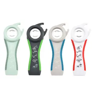 5 in 1 Multi Function Can Jar Bottle Opener, Soda Can Opener for Seniors and Those with Arthritis, Ergonomic Design for Small Hands, Essential Kitchen Tool, Kitchen Gadgets, Plastic Can Openers