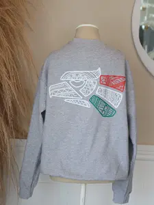 GILDAN Mexican American Sweatshirt - UNISEX- CREWNECK sweater