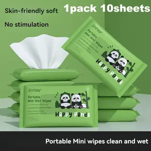 Portable wet wipes (1 pack). Soft wet wipes, Disposable wipes. Perfect for sports, outdoor activities, business trips, school, etc. A travel essential.