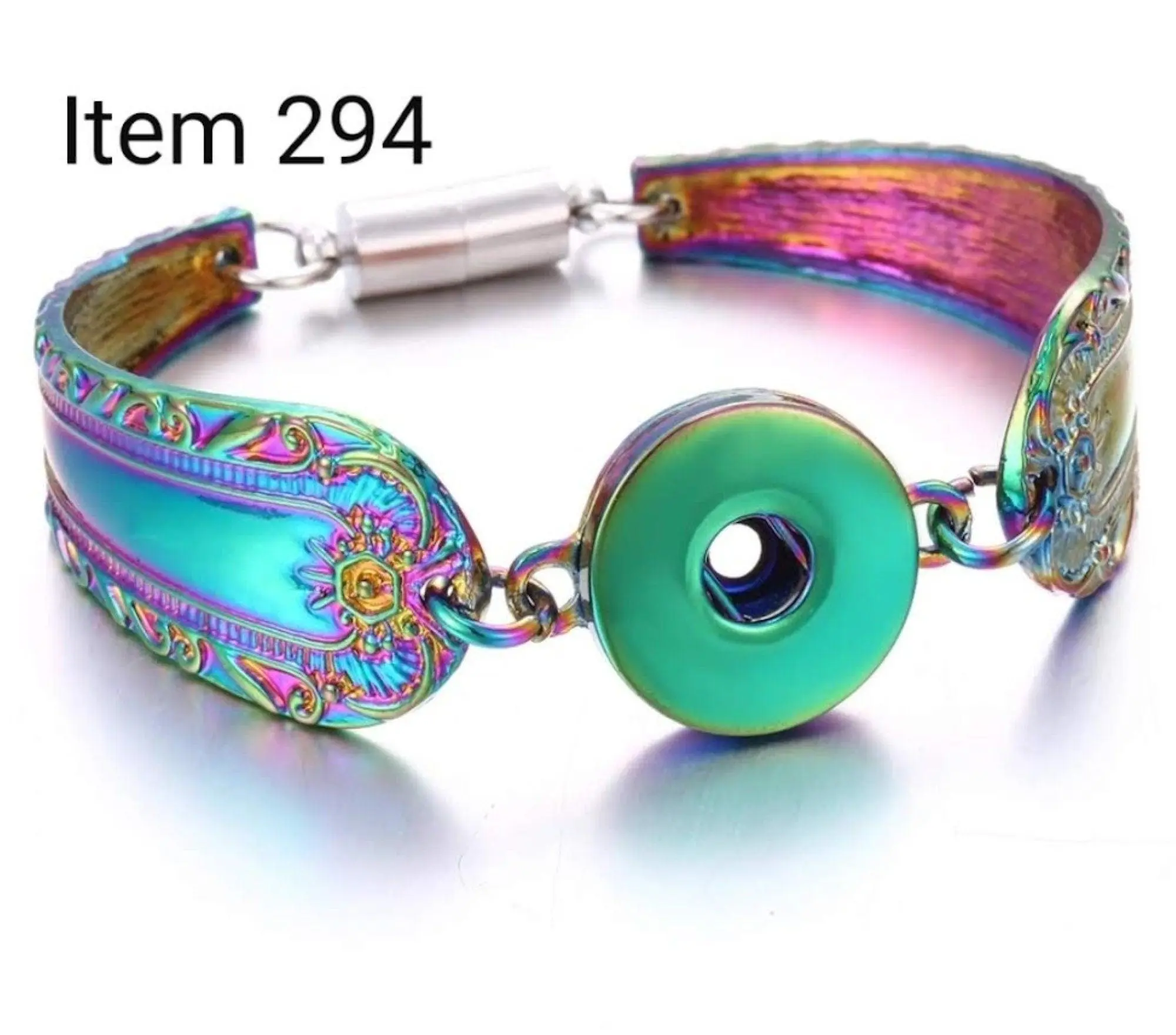 Snap Jewelry Bracelet, Snap Charm Bracelet, 3 Options available.