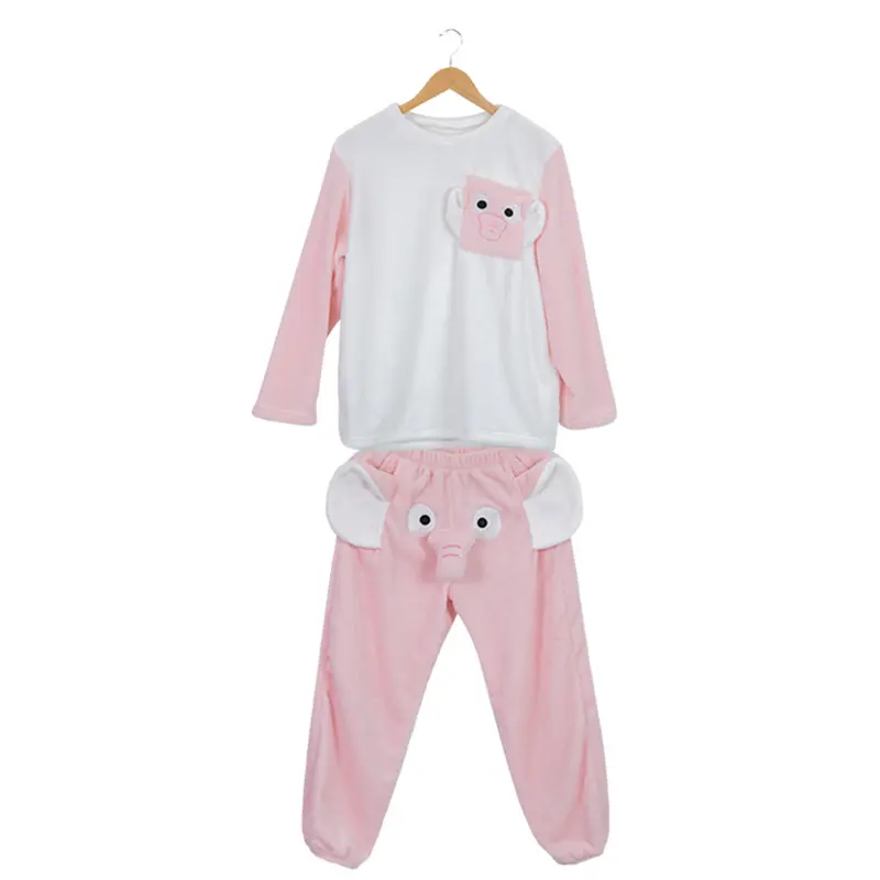 M sized Pink Elephant Pajama Set