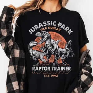 Vintage Jurasic Raptor Unisex T-Shirt Sweatshirt Hoodie