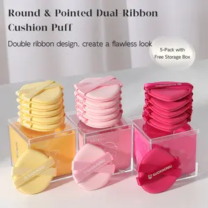 GUOXIAONIU Butter Dual-Thread Cushion Powder Puff Foundation Liquid Tool, Dry Wet Use, Makeup Accessory