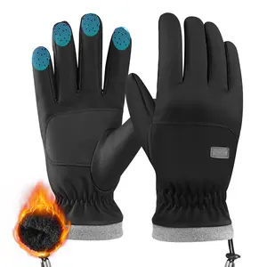Winter Waterproof Ski Snow Warm Gloves for Women Men Thermal Touchscreen Fingers Windproof Cold Weather Ideal for Running Driving Cycling Hiking Biking Outdoor Sports Daily Work