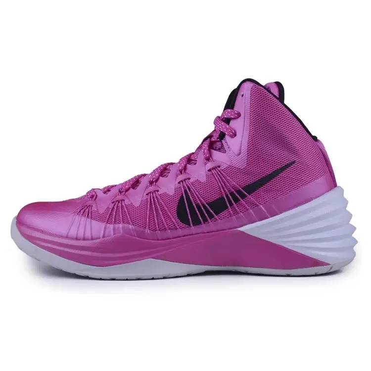 Nike Hyperdunk 2013 Think Pink' Cushioned Durable Mid Top Basketball Shoes Men's 599537-601