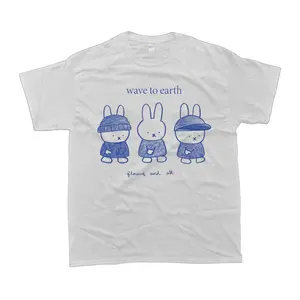 Wave To Earth Miffy Shirt Cute Soft T-shirt Unisex Graphic