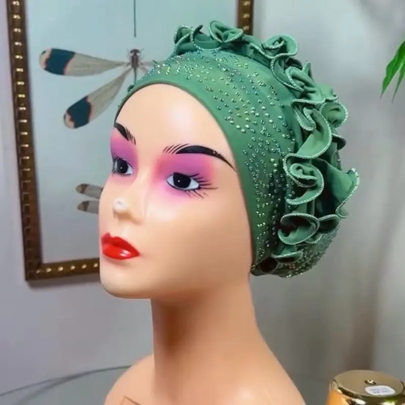 Ruffled Stones Turban Headband, Fashion Hair Accessory for Women