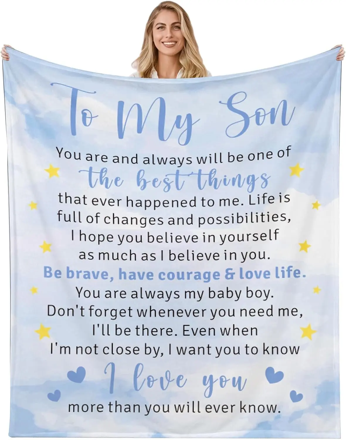 Easter Basket Stuffers for Kids Teens Boys Son Valentines Day Gifts for Kids Son Throw Blanket Gifts for Son Gifts from Mom Dad 16th 18th 21st Birthday Gifts for Teens Son Kids 50"x60” Blanket