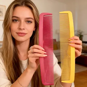 2pcs Giant Comb Joke, Humorous Accessory, +, Perfect for Back-To-School, Stage Performances, Festival Gifts, Ideal Women's Gift, Hair Combs