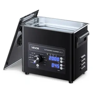 【DealsForYouDays】VEVOR 3L Professional 40kHz Ultrasonic Cleaner Machine, Knob Control 304 Stainless Steel Unit with Basket & Cleaning Ball, Adjustable Settings & Degassing Mode for Watches, Jewelry, Razors