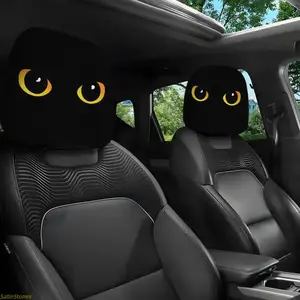 2-Pack Cat Eye Car Headrest Covers, Cars Vehicle Accessories, Flexible Design, All-Day Use, Fashionable Interior Decoration, Ideal Gift for Friends and Family, Car Interior Accessory, Accessories For Car