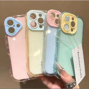 Luxury Contrast Candy-Colored Soft Silicone CaseBuilt-in airbag cushion provides excellent shockproof protection, while the raised edge effectively safeguards your camera from scratches and impacts.Made of flexible, durable silicone with a stylish two-to