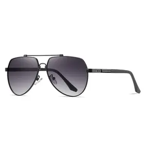 Cyxus Unisex Classic Aviator Sunglasses - Black Mirrored Polarized Anti-Glare UV Protection Lenses, Full Rim Metal Frame, Double Beam, 2026 Fashion Trend, Travel Accessory-1048, Classic Sunglasses