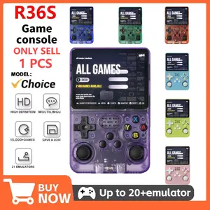 R36S video game console open source Linux system 3.5-inch IPS screen retro handheld portable video player game console boy's gift/Christmas Halloween/Thanksgiving/birthday Portable Gaming System