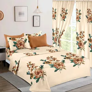 8 Piece Sheet Set with Red Floral Design for Cozy Bedroom Decor - Vibrant & Elegant Bedding Solution