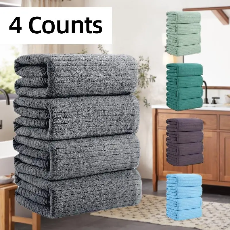 Extra Large Microfiber Bath Towel Set, Large Bath Towels, Absorbent Thickened Towels, Water Absorbent Towel, 35x70 Inches Oversized, Super Absorbent, Ultra Soft, Fast Drying, Quick Drying Towels, Perfect for Home and Hotel