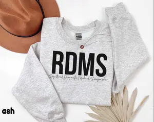 RDMS T-Shirt OR Sweatshirt, Registered Diagnostic Medical Sonographer Tshirt, Ultrasound Tech shirt, Sonographer Cotton Fabric