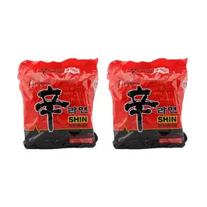 NONGSHIM Korean Spicy Shin Ramen - Instant Noodle Soup, 4 Packs* 4.2oz*2【Value Pack】