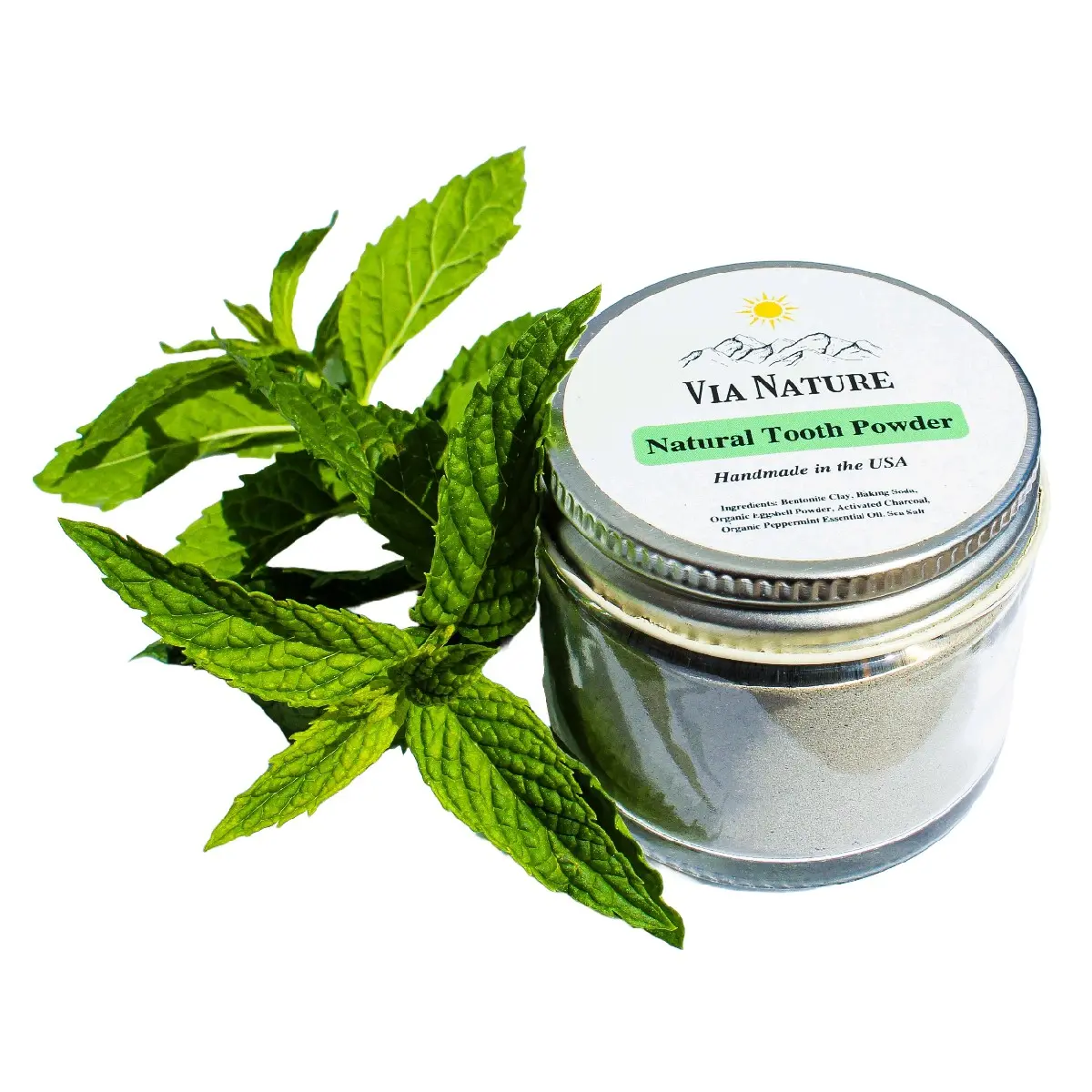 Natural Tooth Powder for Oral Care and Whitening