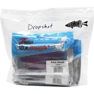 Harmony Fishing Bait Bags (10 Pack) - Durable Clear Storage Bag Organizers for Soft Plastic Baits, Lures, Tackle, and Fishing Accessories