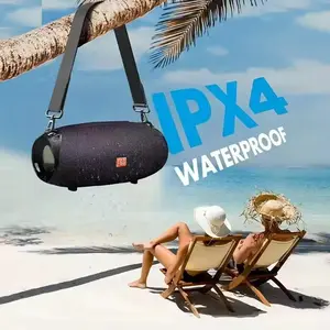 Subwoofer Bluetooth Speaker, Stereo Speakers for PC, Portable Sound Box Music Wireless Woofer Bass PC TV Radio FM 10W Powerful Outdoor Waterproof Dual Diaphragm High Fidelity Card Slot USB Call handsfree Handheld Drum Fabric Wireless Stereo Speaker