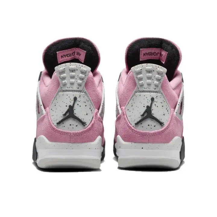 pink white mesh suede spliced vintage high top basketball sneakers perforated breathable traction outsole brand new unisex women athletic footwear