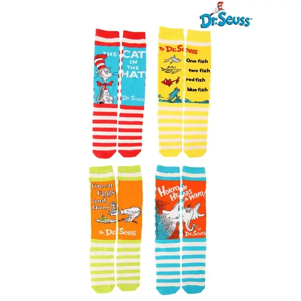 Dr. Seuss Book Cover Socks Set for Adults