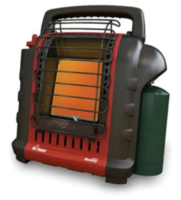 Enerco ENR-F232050 Portable Buddy Heater - 4,000-9,000 BTU per Hour, Heats Up to 200 Sq. Ft., Space-Saving Compact Form, Runs Off 1 Lb. Cylinder, Single Control Start Knob, Automatic Low Oxygen Shut-Off System, with Handle for Household Heating Spaces