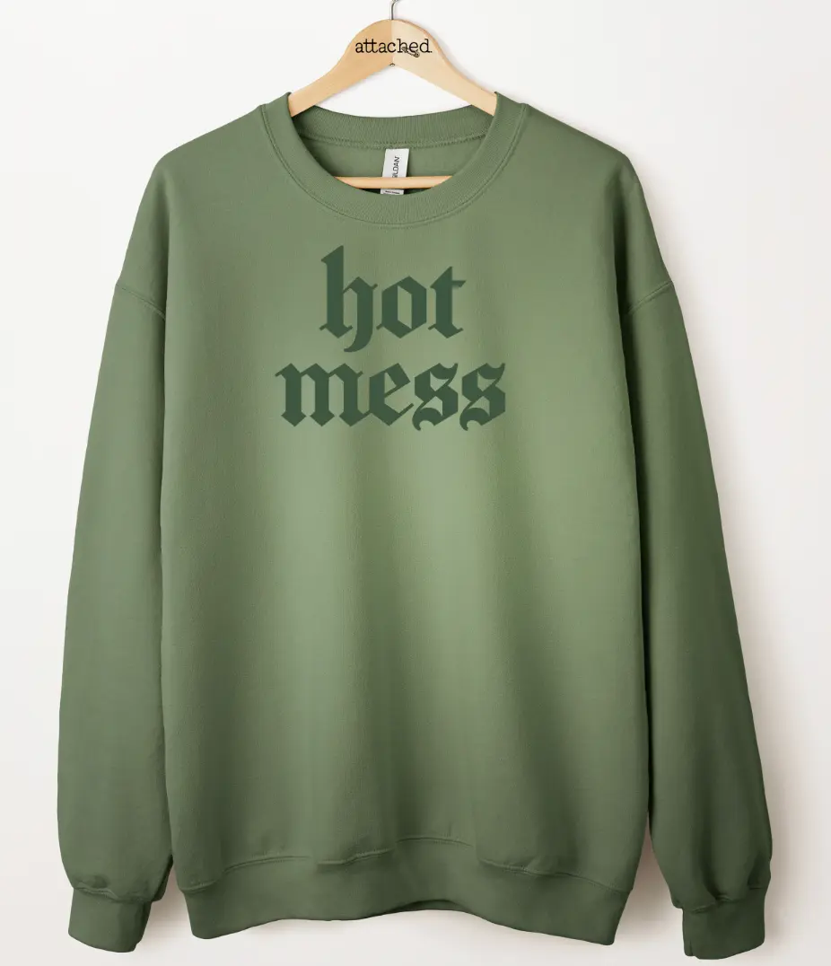 Hot Mess Color On Color Graphic Top